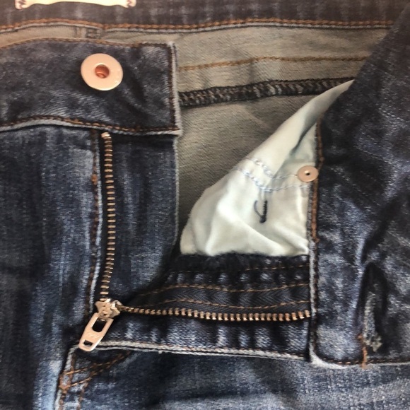 Yummie Heather Thomson Skinny Destroyed Indigo Rock What You Got Jeans 28 - Picture 13 of 13